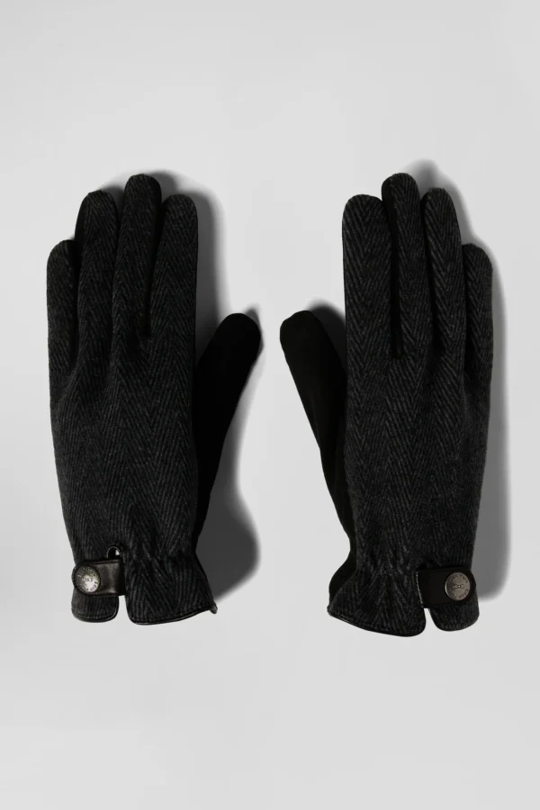 Eden Park Black Gloves H24ACTGA0003