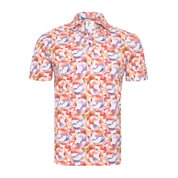 R2 Multi Patterned Polo Shirt