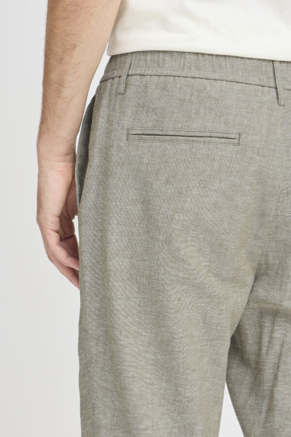Casual Friday Green Linen Trousers - Image 2