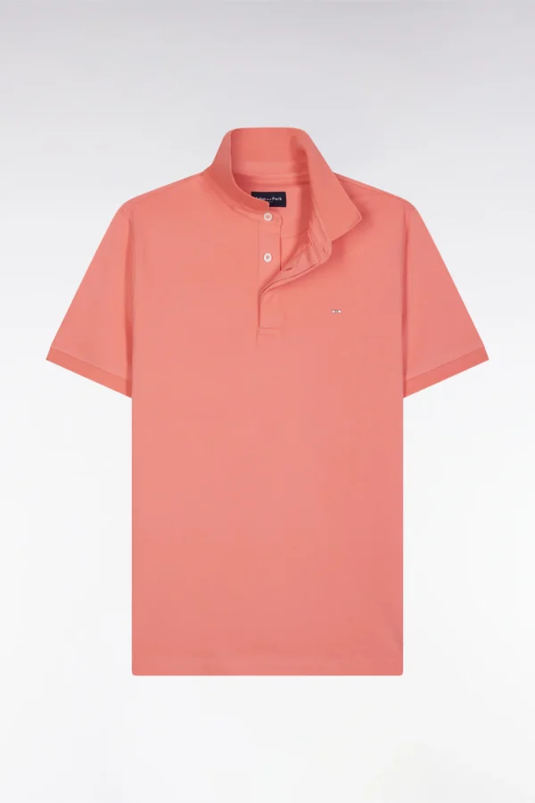 Eden Park Pink Slim Fit Stretch Polo Shirt - Image 3