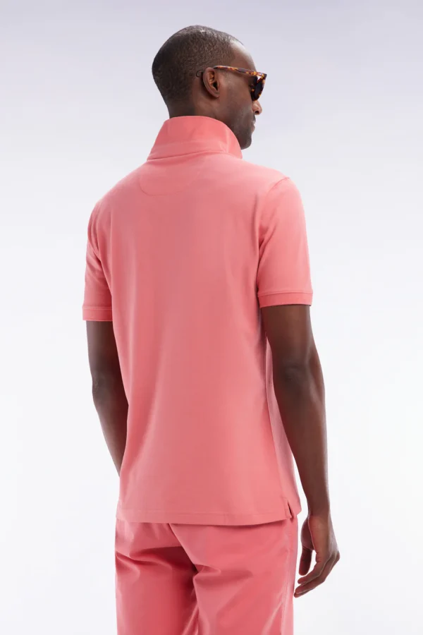 Eden Park Pink Slim Fit Stretch Polo Shirt - Image 4