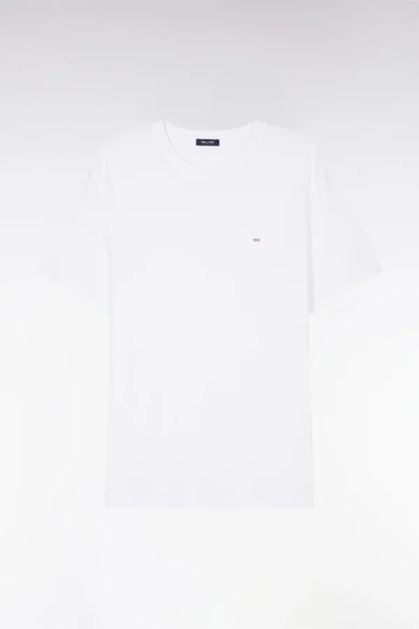 Eden Park White Regular Fit T-Shirt E25MAITC0001 - Image 2
