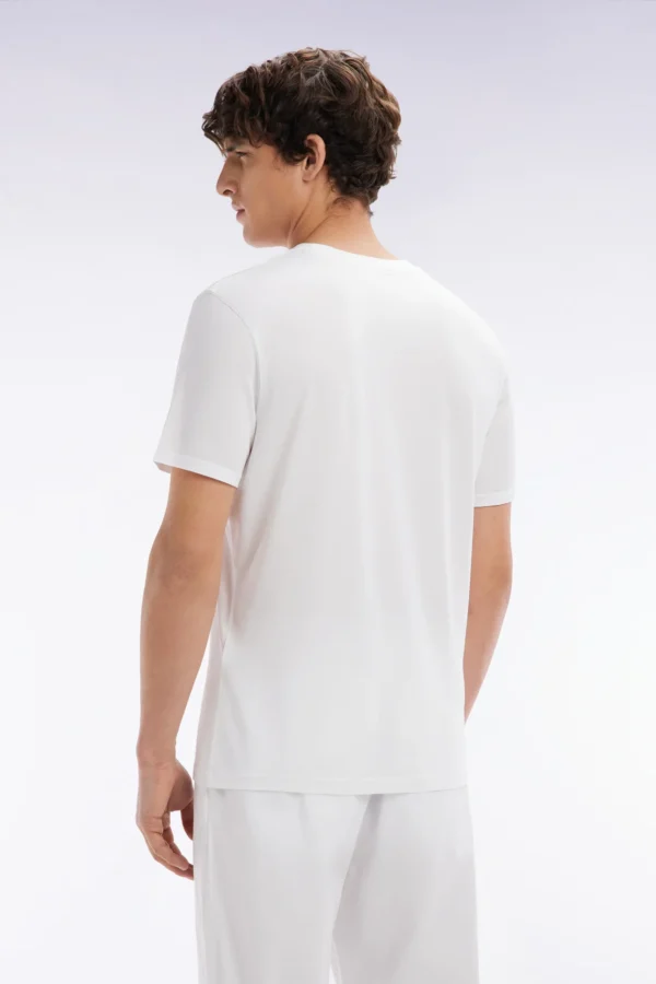 Eden Park White Regular Fit T-Shirt E25MAITC0001 - Image 3