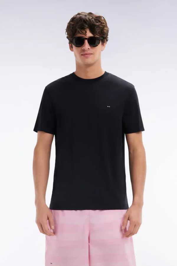 Eden Park Black Regular Fit T-Shirt E25MAITC0001NO