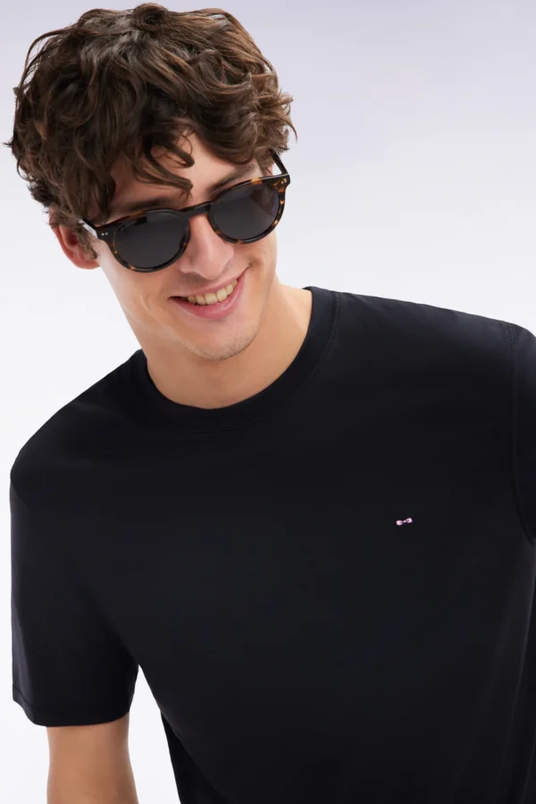 Eden Park Black Regular Fit T-Shirt E25MAITC0001NO - Image 3