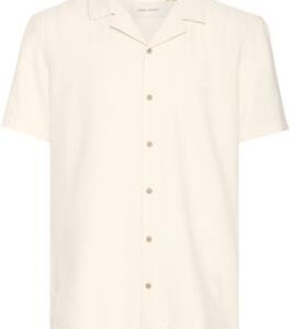 Blend Linen Short Sleeve Shirt in Sand