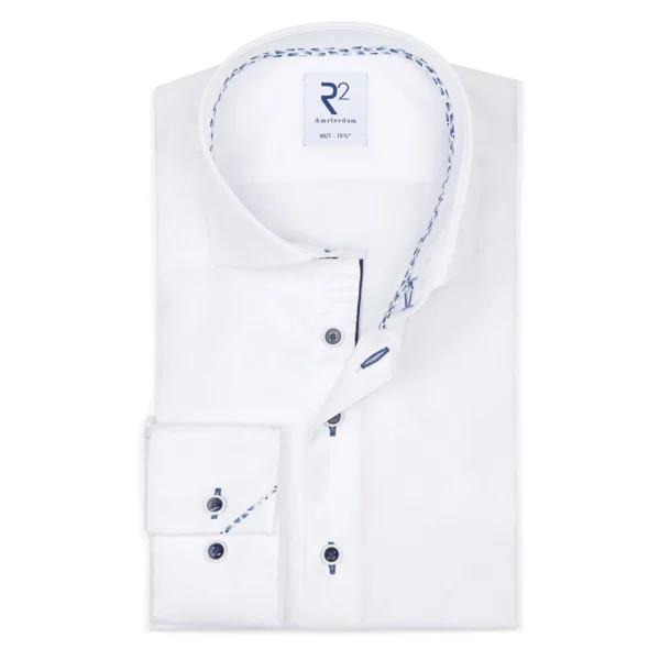 R2 Amsterdam White Shirt & Navy Buttons (NOS)