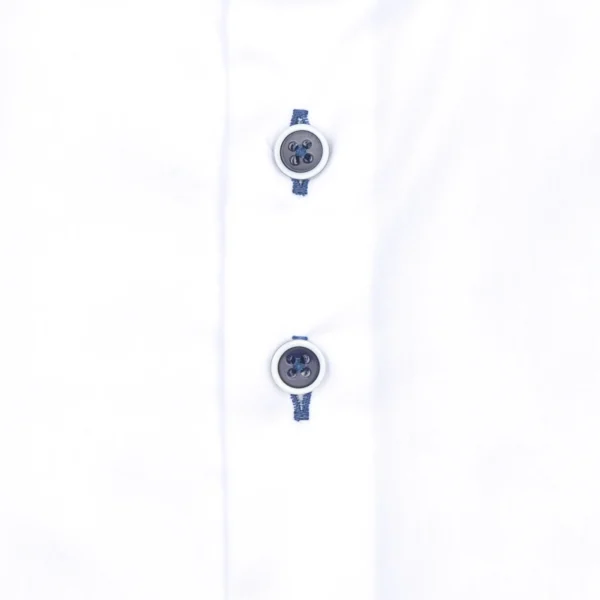 R2 Amsterdam White Shirt & Navy Buttons (NOS) - Image 3