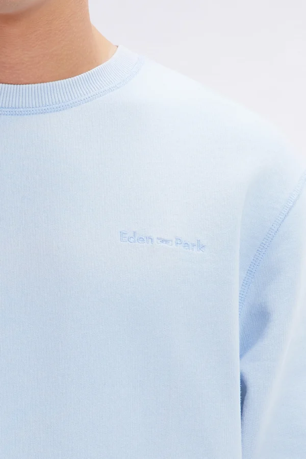 Eden Park Baby Blue Sweatshirt E25MAISW0004 - Image 3