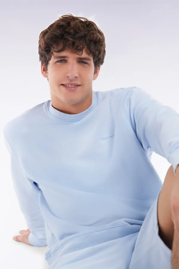 Eden Park Baby Blue Sweatshirt E25MAISW0004 - Image 2