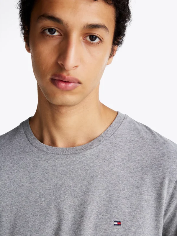 Tommy Hilfiger Light Grey T-Shirt MW0MW37268 - Image 2