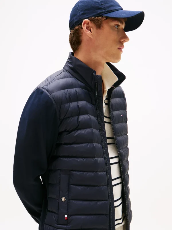 Tommy Hilfiger Navy Mix Media Jacket MW0MW37461 DW5 - Image 3