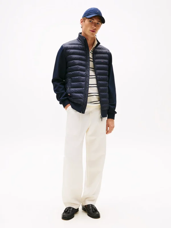 Tommy Hilfiger Navy Mix Media Jacket MW0MW37461 DW5 - Image 2