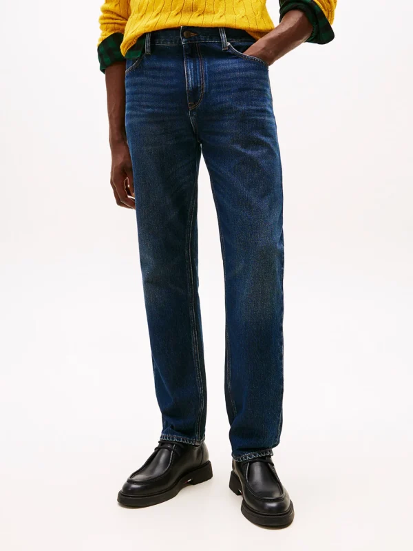 Tommy Hilfiger Dark Blue Regular Fit Mercer Jeans - Image 2