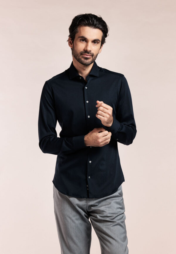 Thomas Maine Black Stretch Shirt
