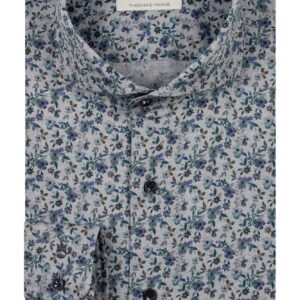 Thomas Maine Bari Shirt Yarn Dyed Twill Floral Print