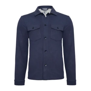 R2 Navy Ribcord Stretch Overshirt