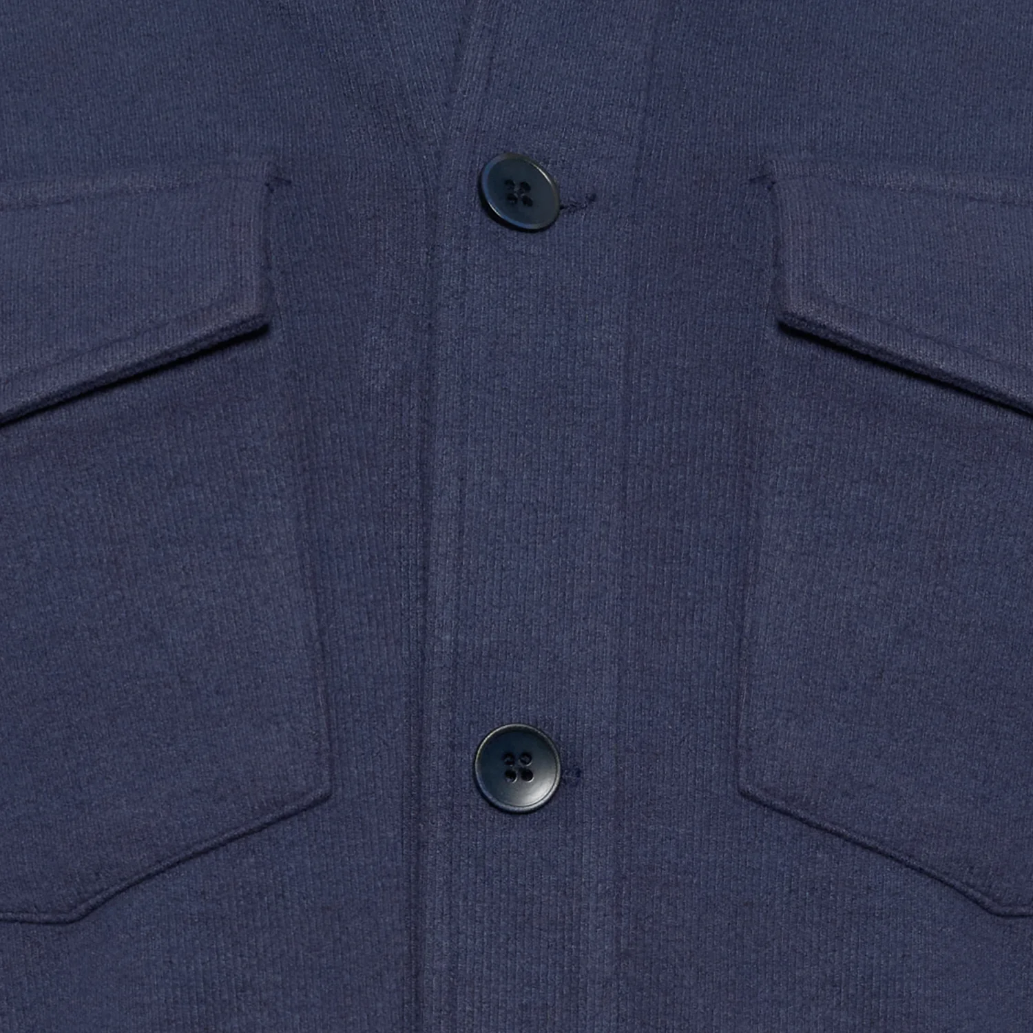 R2 Navy Ribcord Stretch Overshirt - Image 2