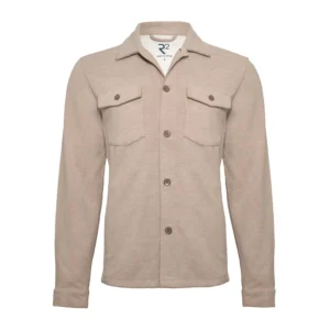 R2 Beige Ribcord Stretch Overshirt