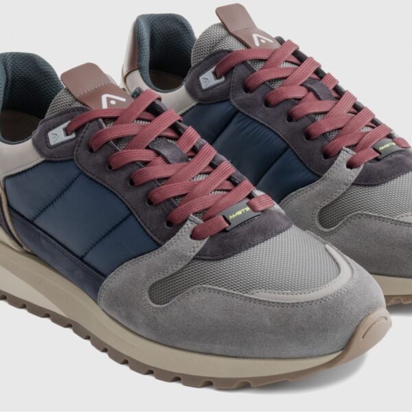 Ambitious TEDDY Padded Sneaker Grey/Navy - Image 3