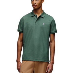 Psycho Bunny Green Pique Polo
