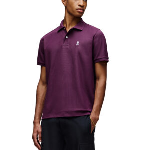 Psycho Bunny Purple Pique Polo