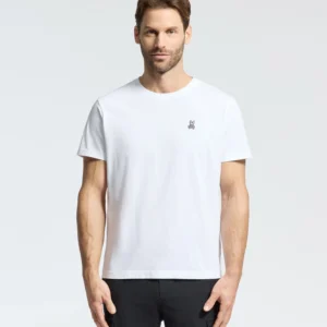 Psycho Bunny White Crew Neck Tee