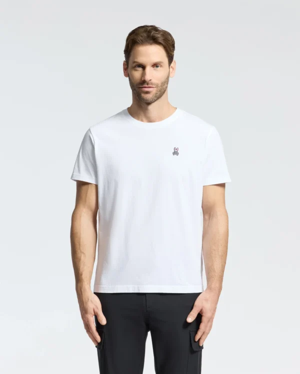 Psycho Bunny White Crew Neck Tee