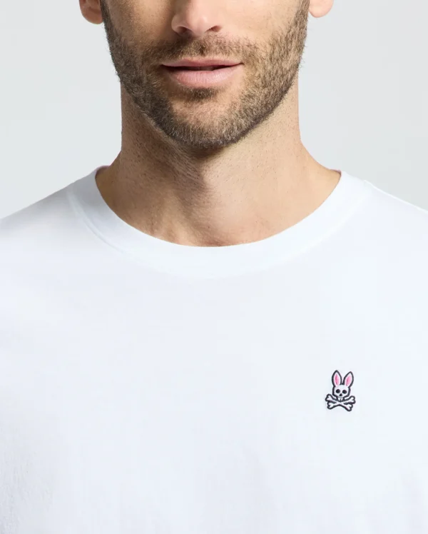 Psycho Bunny White Crew Neck Tee - Image 4