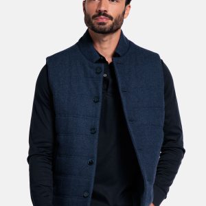 Giordano Navy Wool Gilet
