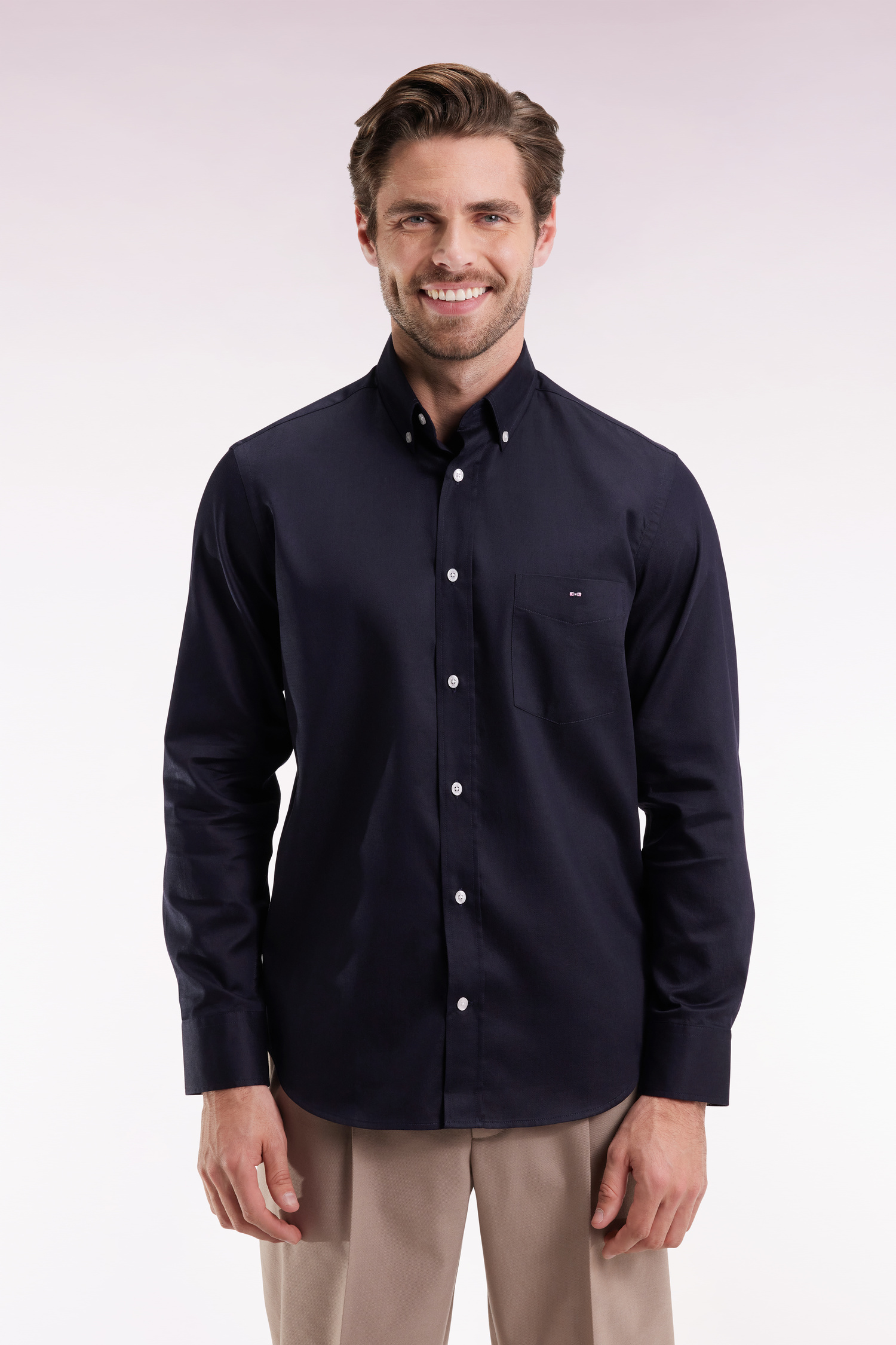 Eden Park Navy Long Sleeve Shirt H25CHECL0026