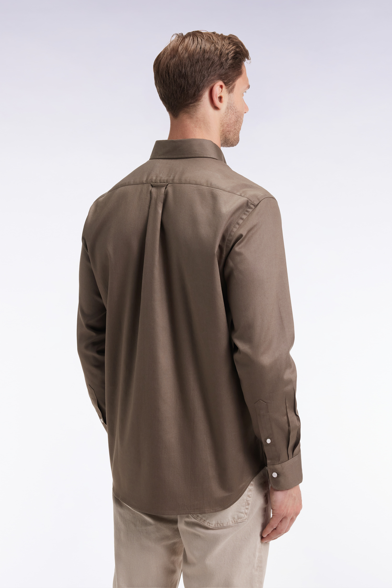 Eden Park Beige Long Sleeve shirt H25CHECL0026 - Image 4
