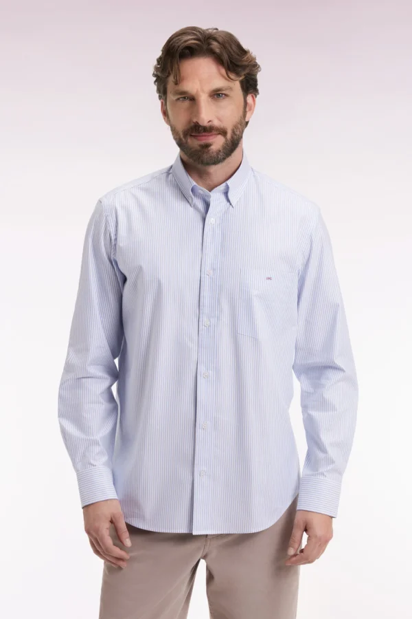 Eden Park Blue Pin Stripe Shirt H25CHECL0032 - Image 3