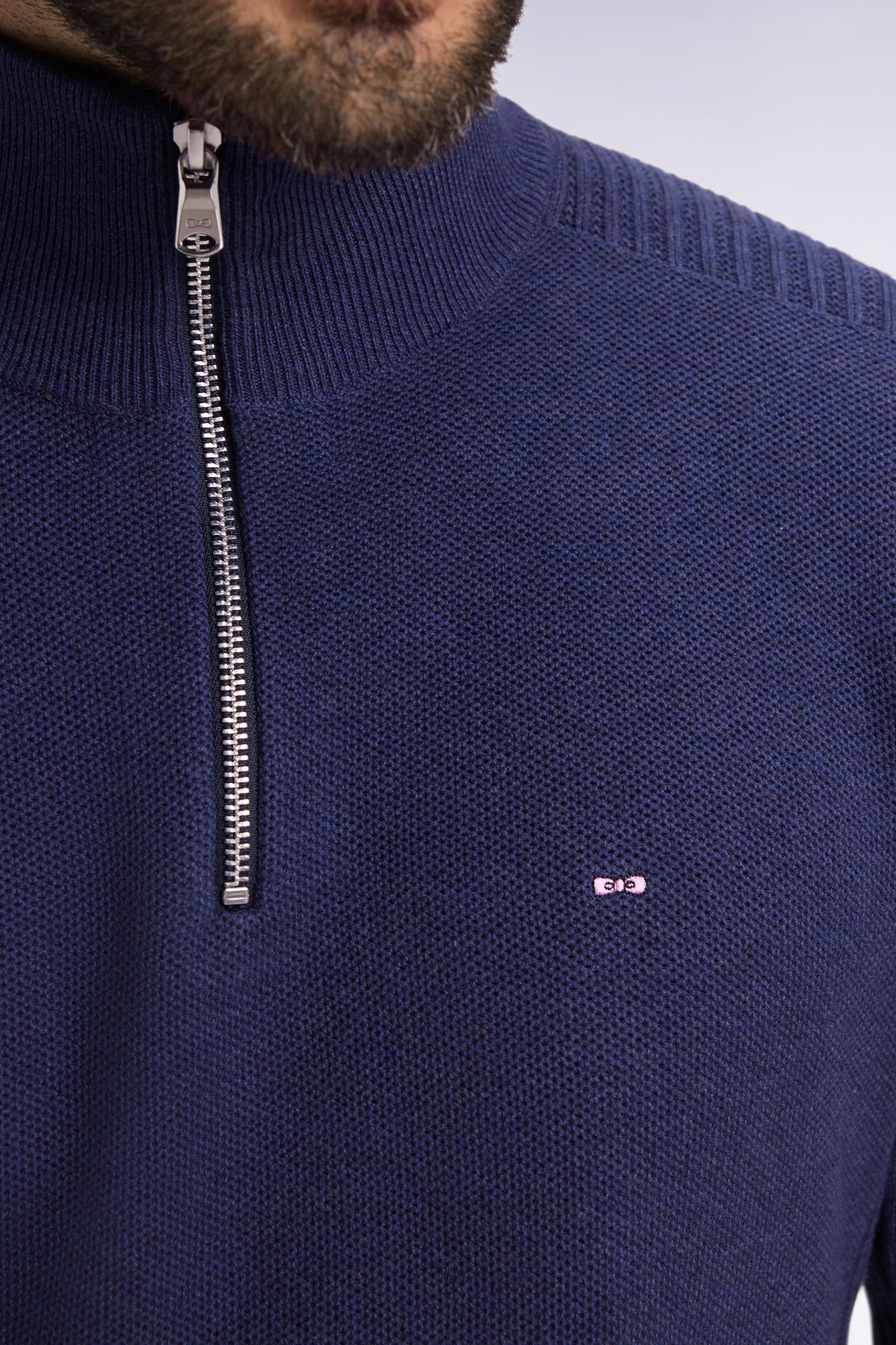 Eden Park Navy 1/4 Zip Jumper H25MAIPU0017 - Image 5