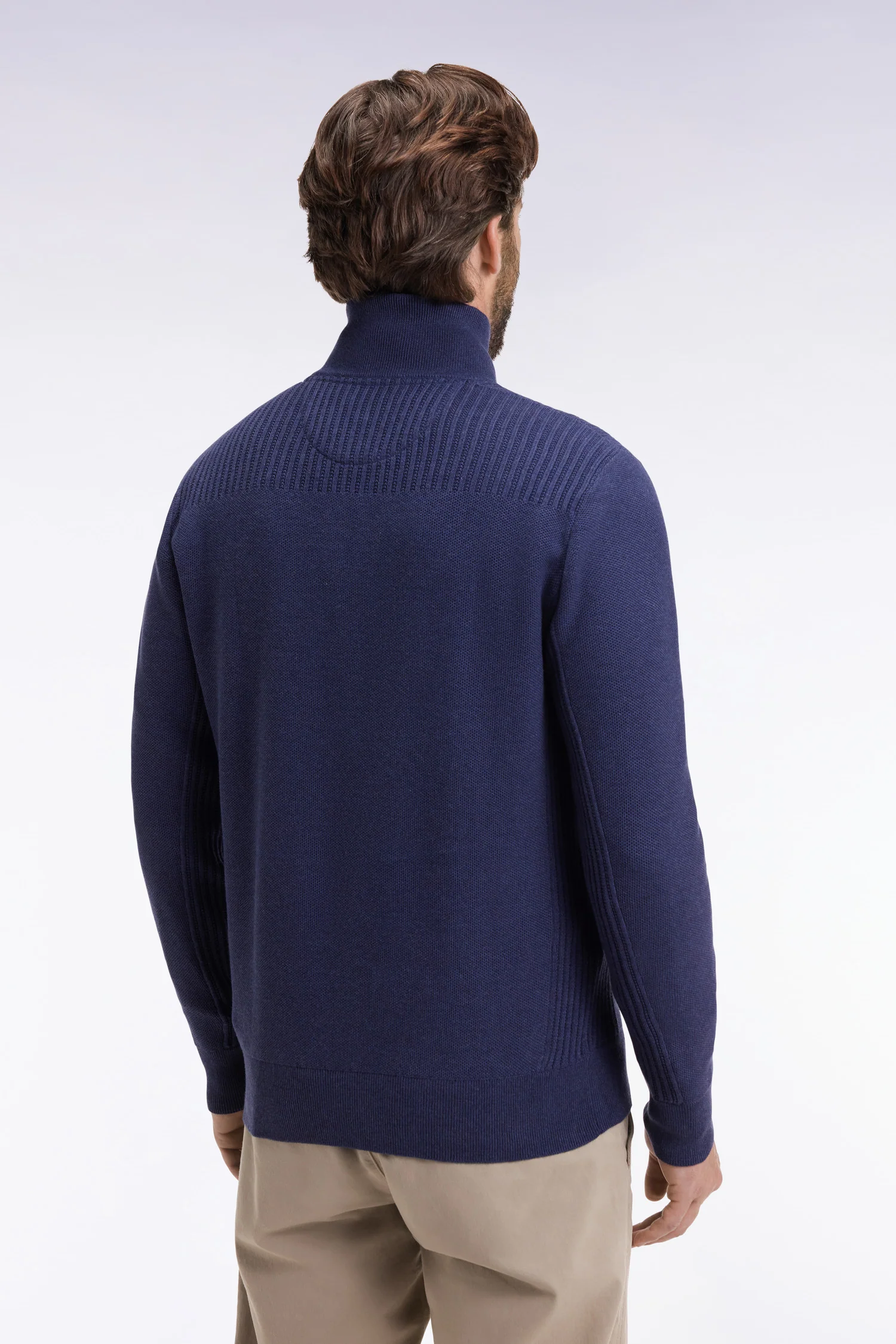 Eden Park Navy 1/4 Zip Jumper H25MAIPU0017 - Image 3