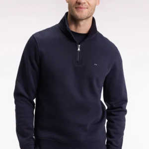 Eden Park Navy Fleece 1/4 Zip H25MAISW0016