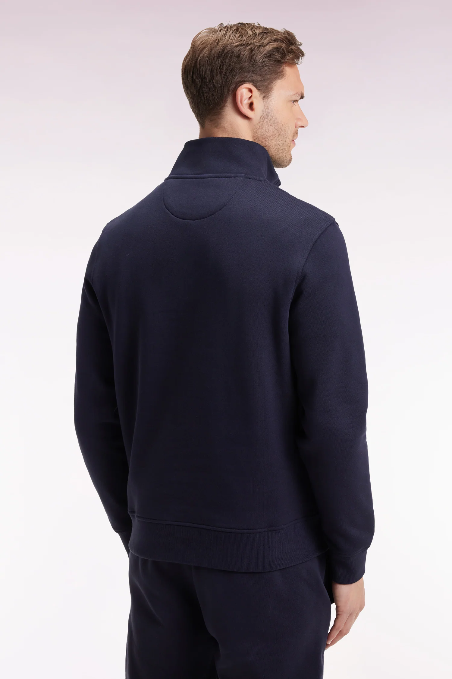 Eden Park Navy Fleece 1/4 Zip H25MAISW0016 - Image 4