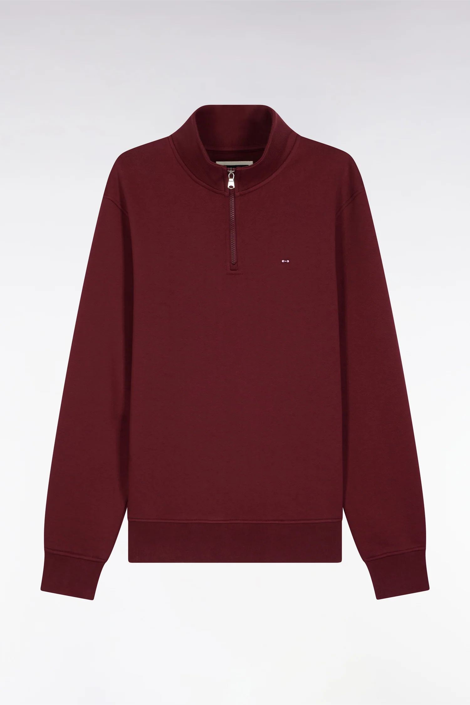 Eden Park Burgundy Fleece 1/4 Zip H25MAISW0016 - Image 5