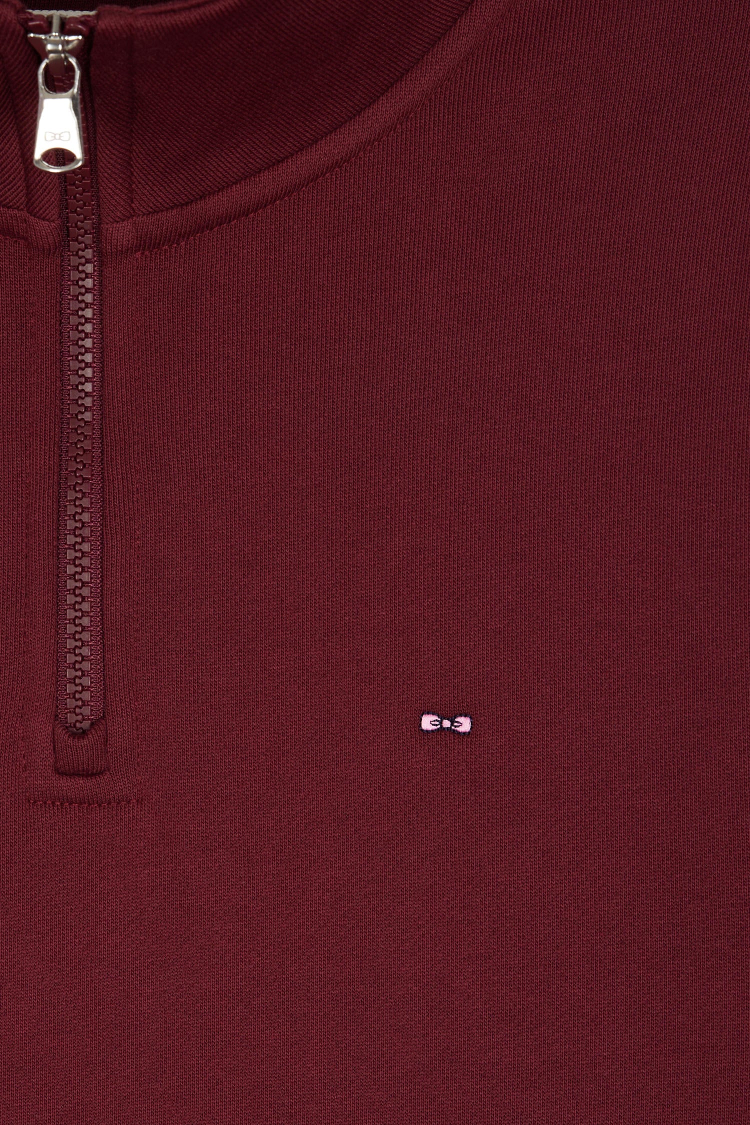 Eden Park Burgundy Fleece 1/4 Zip H25MAISW0016 - Image 6