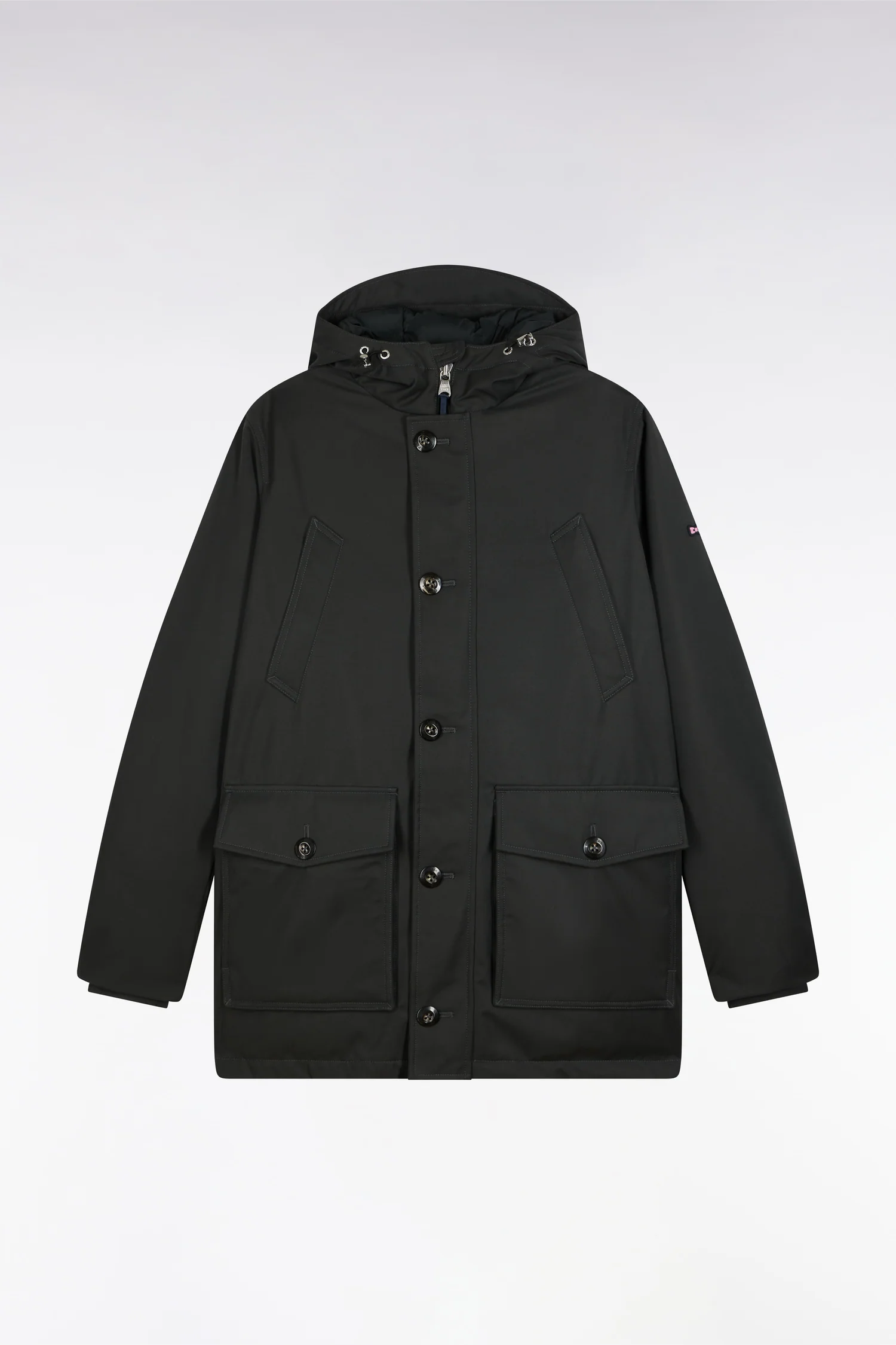 Eden Park Short khaki parka with patch pockets H25PAMPA0005 - Image 5