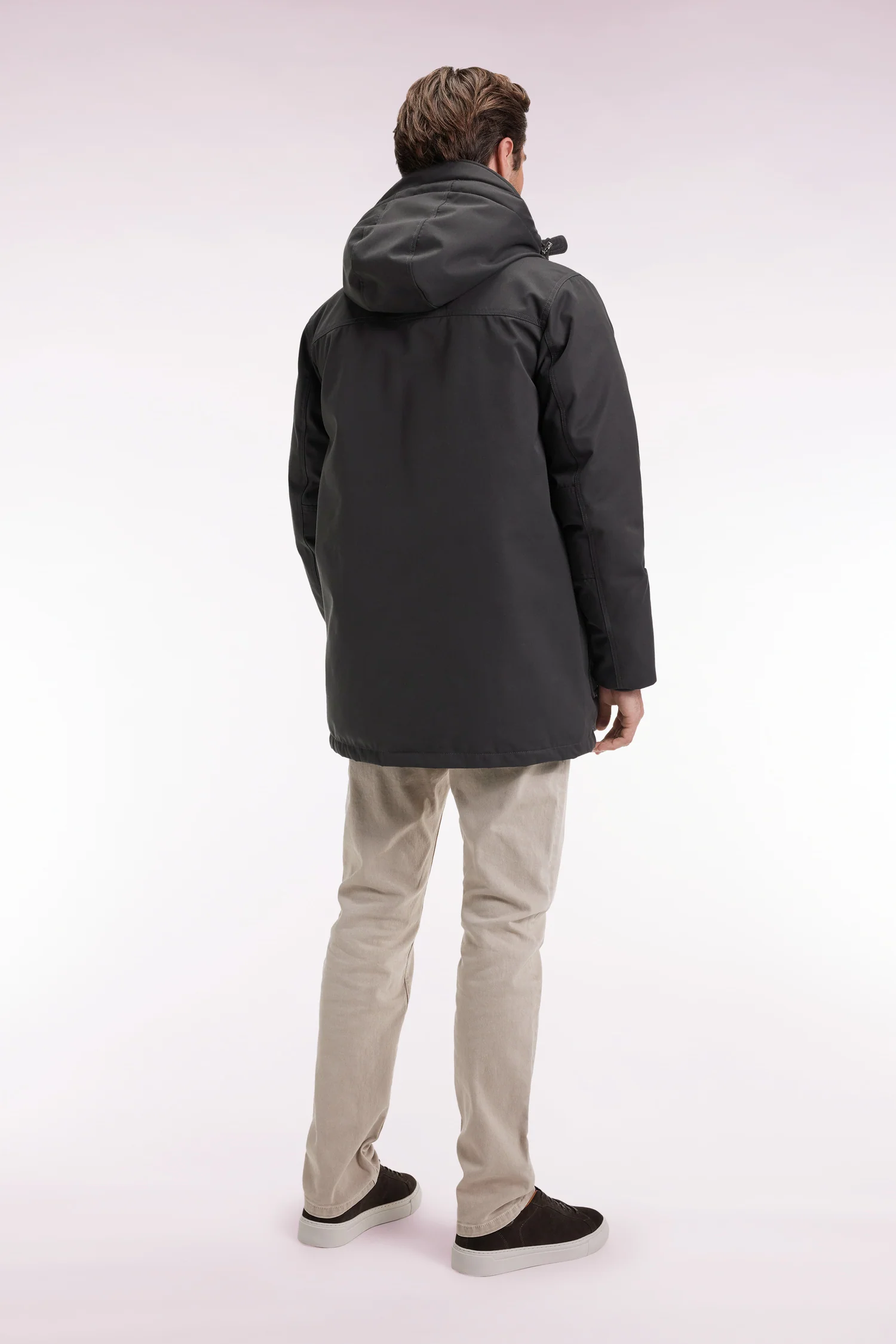 Eden Park Short khaki parka with patch pockets H25PAMPA0005 - Image 2