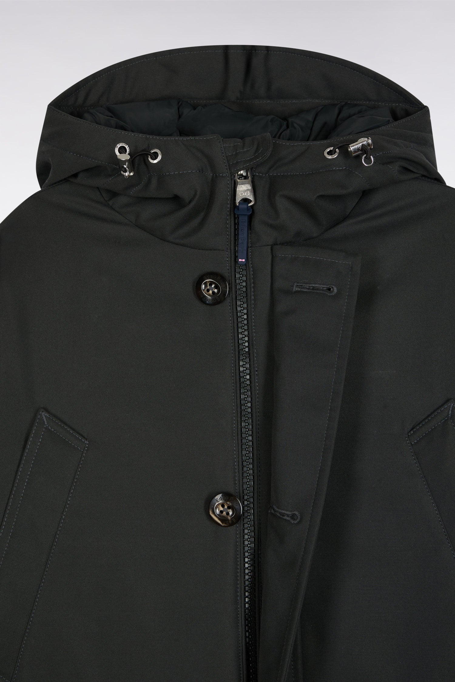 Eden Park Short khaki parka with patch pockets H25PAMPA0005 - Image 4