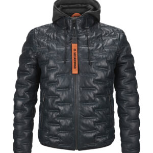 Milestone Alonso Navy Leather Jacket