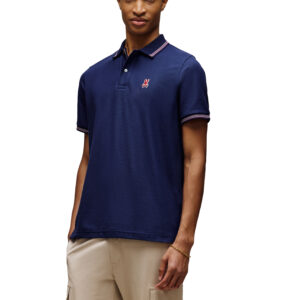 Psycho Bunny Navy Hart Pique Polo
