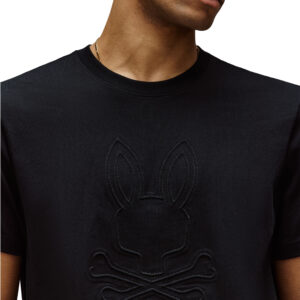 Psycho Bunny Black Embossed  Tee