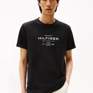 Tommy Hilfiger Black Stack T-Shirt MW0MW40002