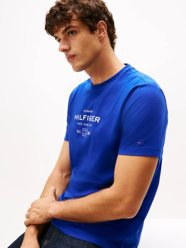 Tommy Hilfiger Blue Stack T-Shirt MW0MW40002 - Image 2