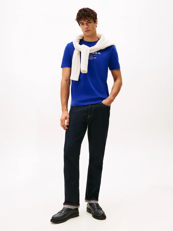 Tommy Hilfiger Blue Stack T-Shirt MW0MW40002 - Image 3