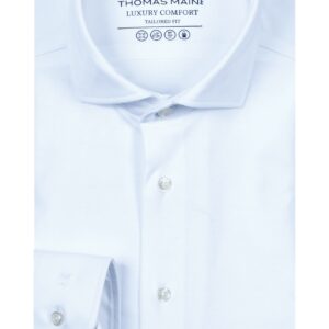 Thomas Maine White Stretch Shirt