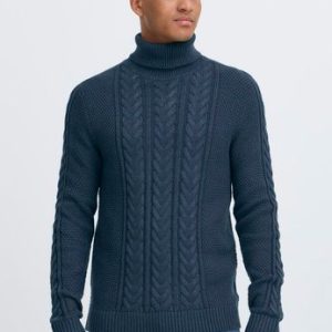 Blend Blue Cable Roll Neck Jumper 20718444